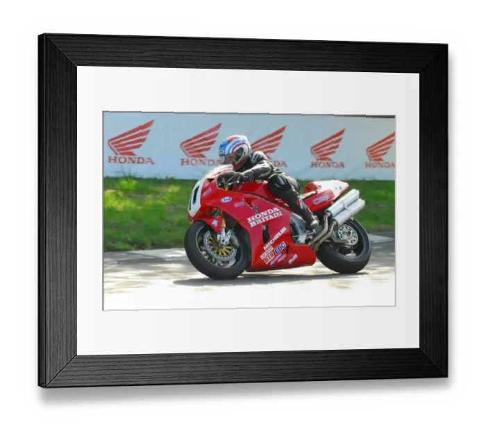 Framed Print : Philip McCallen (Honda) 2016 Classic TT Parade Lap Framed Print : Philip McCallen (Honda) 2016 Classic TT Parade Lap