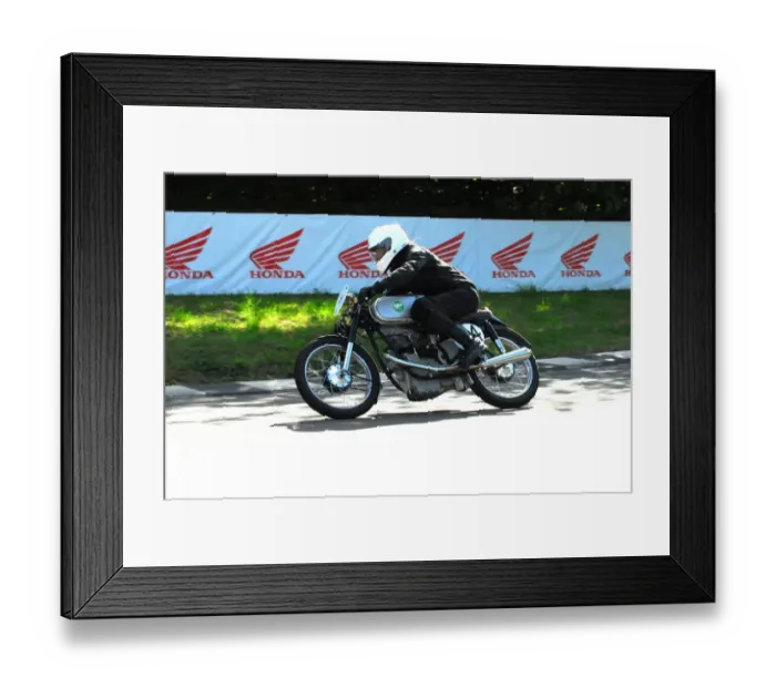 Framed Print : Christian Fischer (AWO) 2016 Classic TT Parade Lap Framed Print : Christian Fischer (AWO) 2016 Classic TT Parade Lap