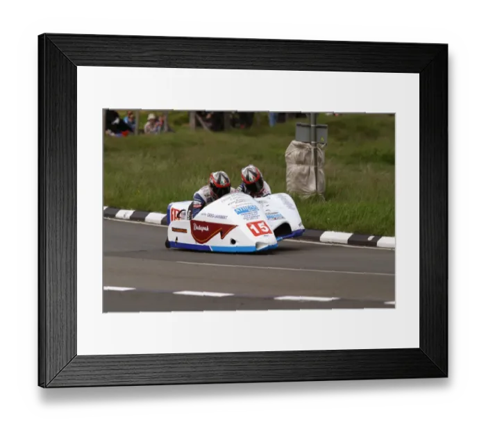 Framed Print : Greg Lambert & Ivan Murray (DMR Honda) 2004 Sidecar TT Framed Print : Greg Lambert & Ivan Murray (DMR Honda) 2004 Sidecar TT