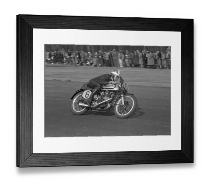 Framed Print : Frank Fox (500 Norton) 1954 Silverstone Saturday Framed Print : Frank Fox (500 Norton) 1954 Silverstone Saturday