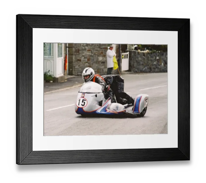 Framed Print : Bernard Collonge & Fabrice Durantet (BSA) 2004 Pre TT Classic Framed Print : Bernard Collonge & Fabrice Durantet (BSA) 2004 Pre TT Classic
