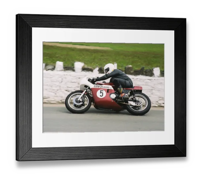 Framed Print : Karl Wilkie (Rob North Triumph) 2004 Pre TT Classic Framed Print : Karl Wilkie (Rob North Triumph) 2004 Pre TT Classic