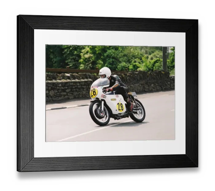 Framed Print : Mick Moreton (Seeley) 2004 Pre TT Classic Framed Print : Mick Moreton (Seeley) 2004 Pre TT Classic