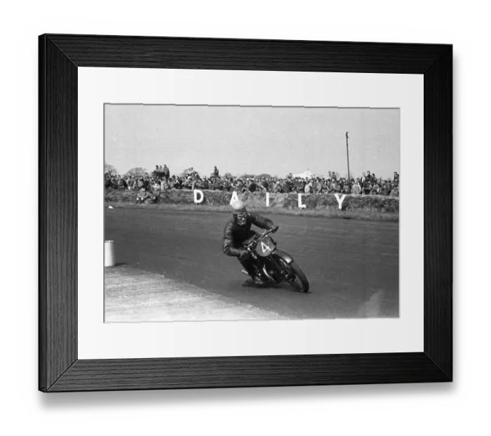 Framed Print : John Griffith (Rudge) 1954 Silverstone Saturday Vintage race Framed Print : John Griffith (Rudge) 1954 Silverstone Saturday Vintage race