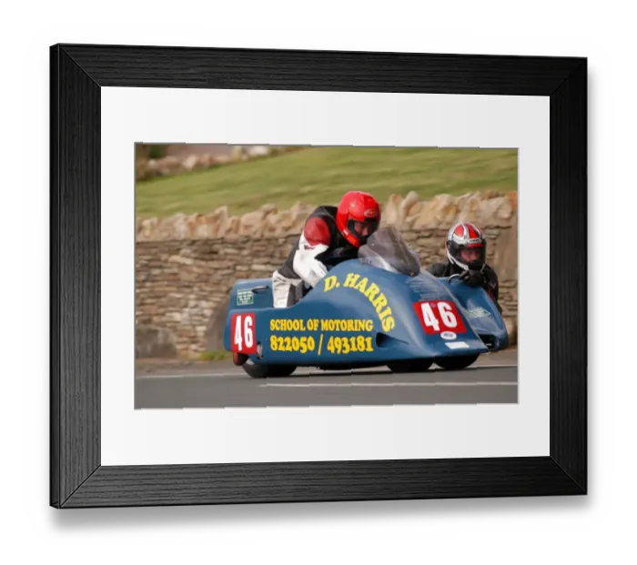 Framed Print : Neil Kelly & Jason O Connor (Ireson Honda) 2004 Sidecar TT Framed Print : Neil Kelly & Jason O Connor (Ireson Honda) 2004 Sidecar TT