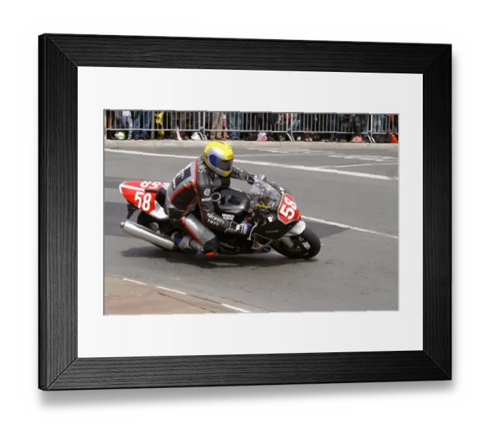 Framed Print : John Burrows (Suzuki) 2004 Production 1000 TT Framed Print : John Burrows (Suzuki) 2004 Production 1000 TT