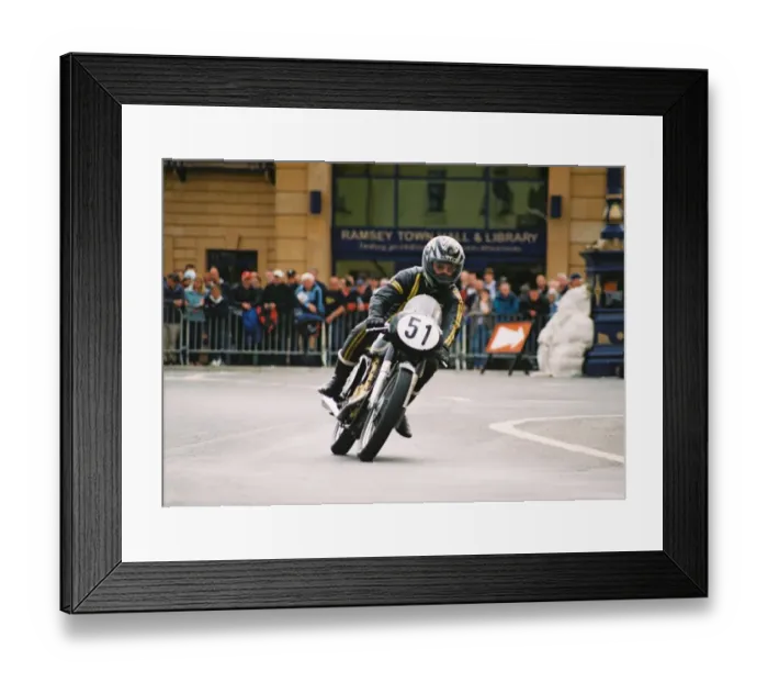Framed Print : Bob Peck (AJS) 2004 Classic Parade Lap Framed Print : Bob Peck (AJS) 2004 Classic Parade Lap