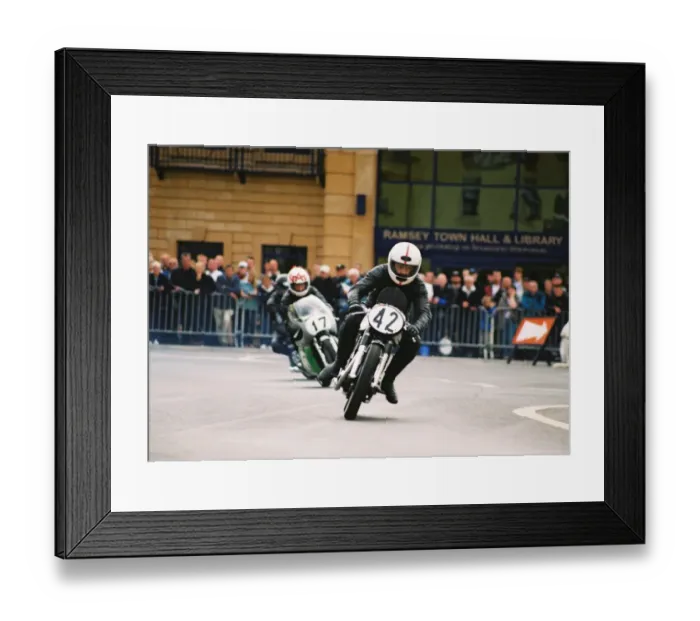 Framed Print : Bob K Dowty (Norton) 2004 Classic Parade Lap Framed Print : Bob K Dowty (Norton) 2004 Classic Parade Lap