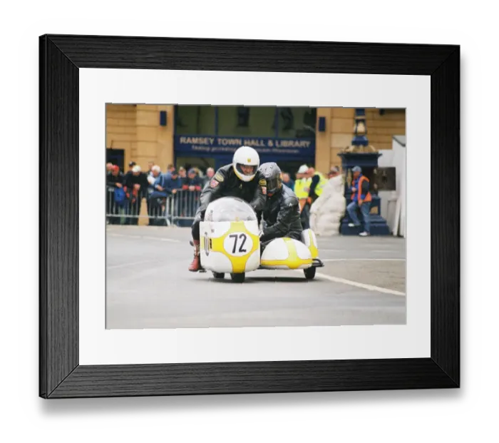 Framed Print : Derek Rumble & Peter Forderman (Rumble BSA) 2004 Classic Parade Lap Framed Print : Derek Rumble & Peter Forderman (Rumble BSA) 2004 Classic Parade Lap