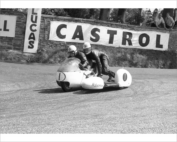 Pip Harris & Ray Campbell (BMW) 1963 Sidecar TT