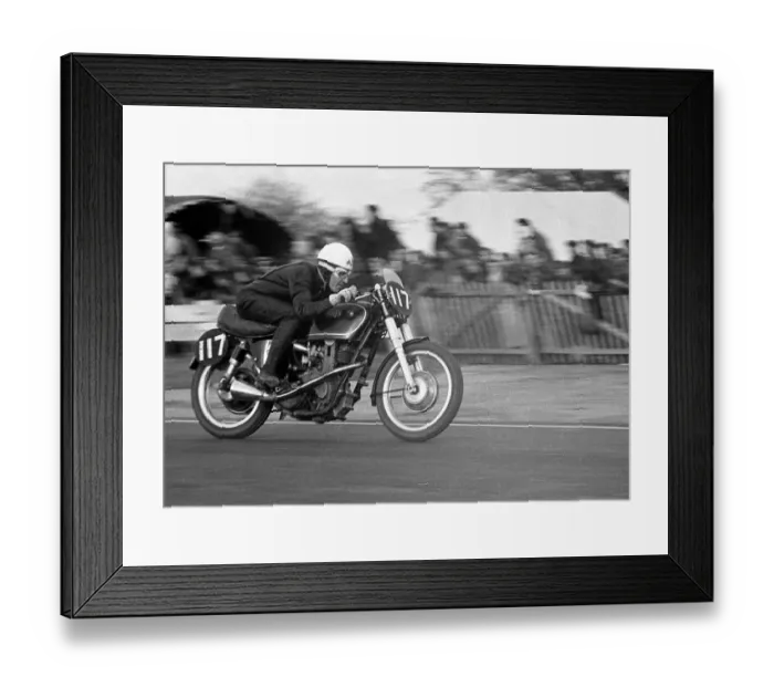 Framed Print : Bill Doran (AJS) 1951 Goodwood Framed Print : Bill Doran (AJS) 1951 Goodwood