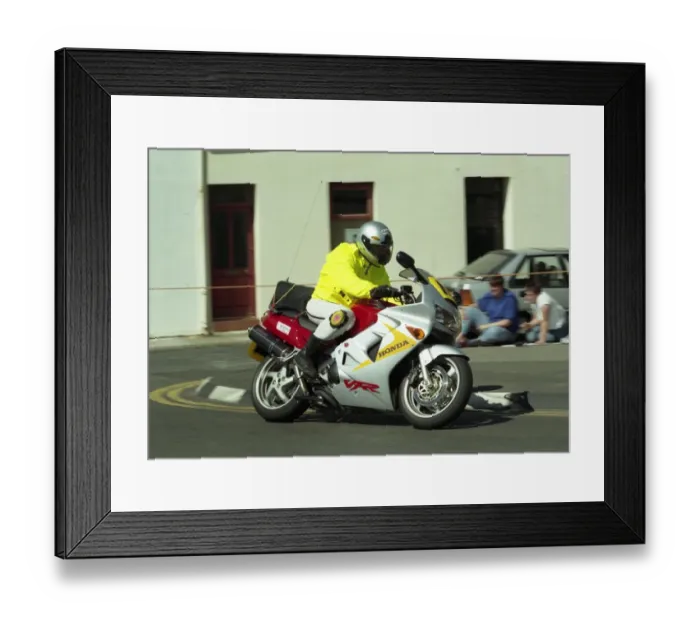 Framed Print : John McBride (Honda) 1999 Travelling marshal Framed Print : John McBride (Honda) 1999 Travelling marshal