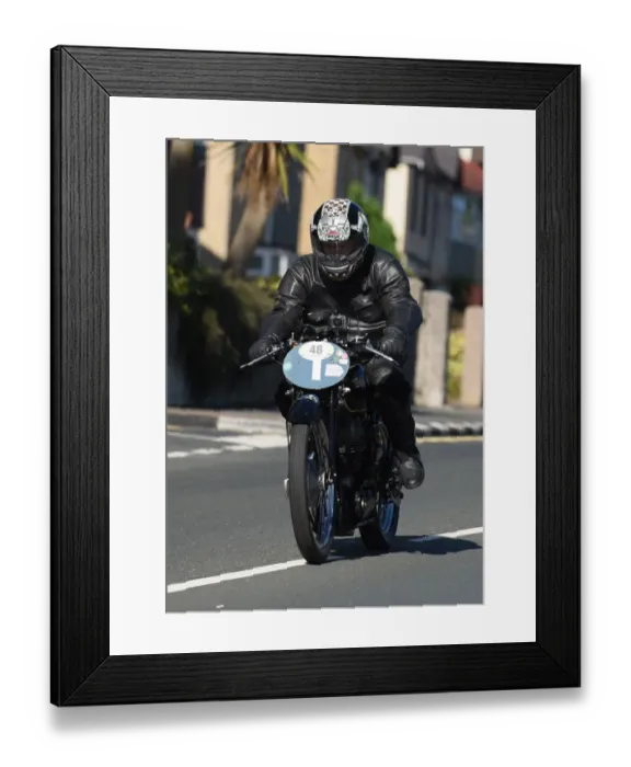 Framed Print : Denis Bardwell (Velocette) 2016 Classic TT Lap Framed Print : Denis Bardwell (Velocette) 2016 Classic TT Lap