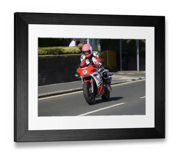 Framed Print : Jimmy Napier (Yamaha) 2016 Classic TT Lap Framed Print : Jimmy Napier (Yamaha) 2016 Classic TT Lap