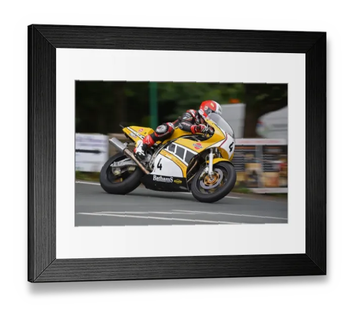 Framed Print : Michael Rutter (Harris F1) 2016 Superbike Classic TT