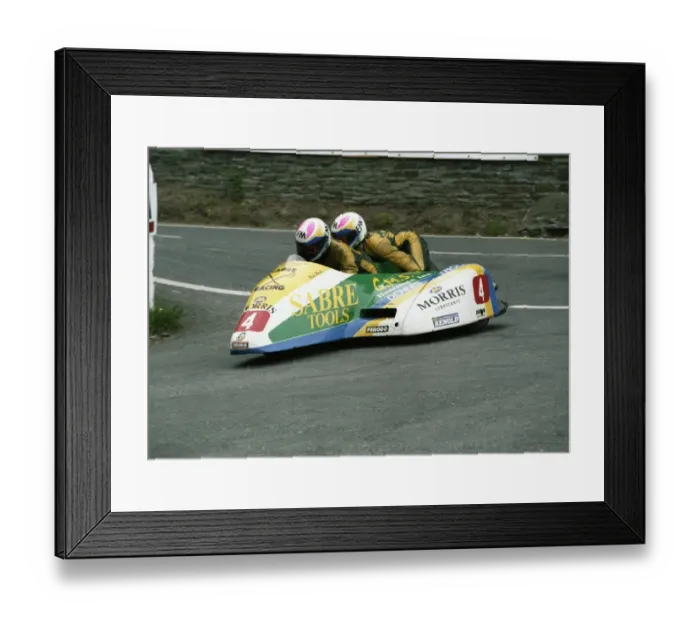 Framed Print : Dave Saville & Nick Roche (Sabre) 1992 Sidecar TT Framed Print : Dave Saville & Nick Roche (Sabre) 1992 Sidecar TT