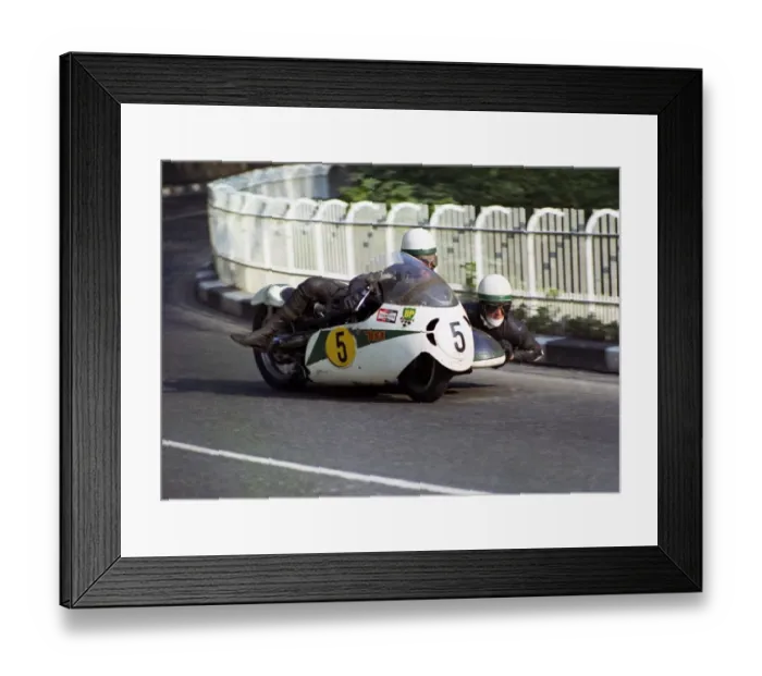 Framed Print : Peter Brown & Mike Casey (BSA) 1969 750 Sidecar TT Framed Print : Peter Brown & Mike Casey (BSA) 1969 750 Sidecar TT