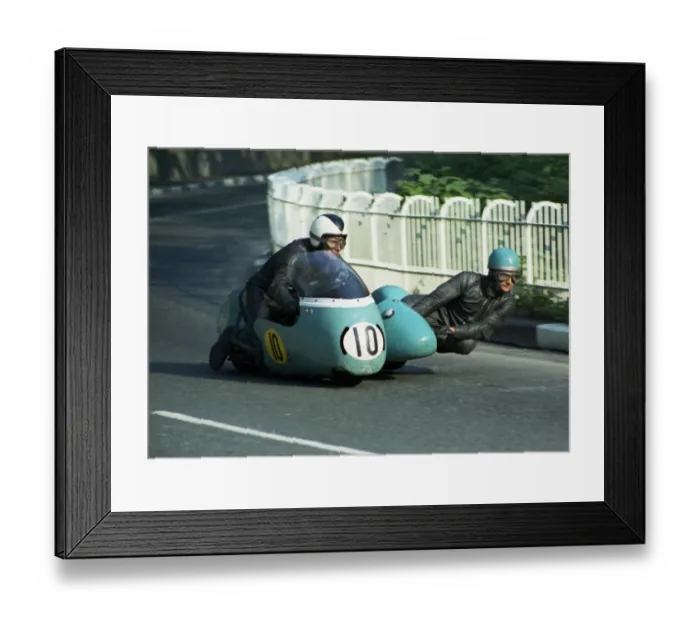 Framed Print : Bill Cooper & D B Argent (WEC) 1969 750 Sidecar TT Framed Print : Bill Cooper & D B Argent (WEC) 1969 750 Sidecar TT