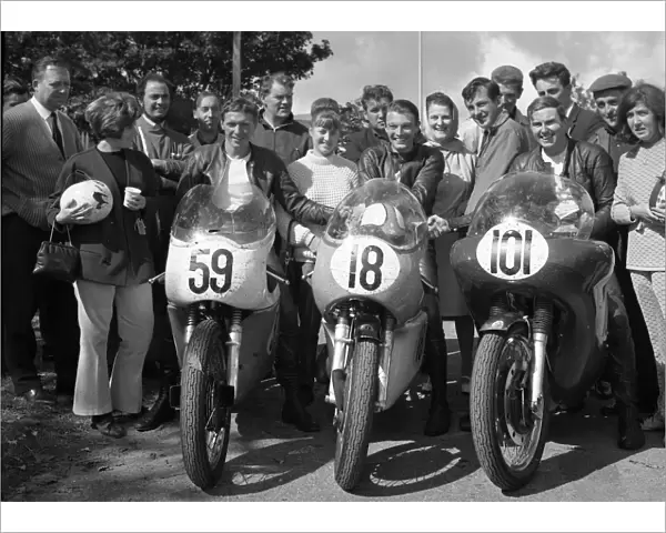The winners, 1967 Senior Manx Grand Prix