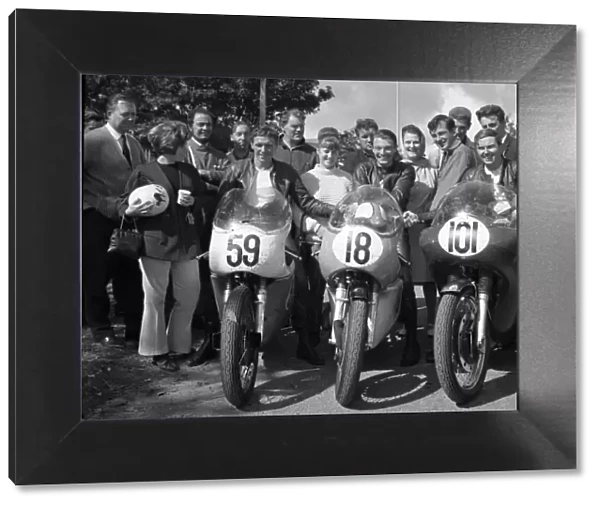 The winners, 1967 Senior Manx Grand Prix