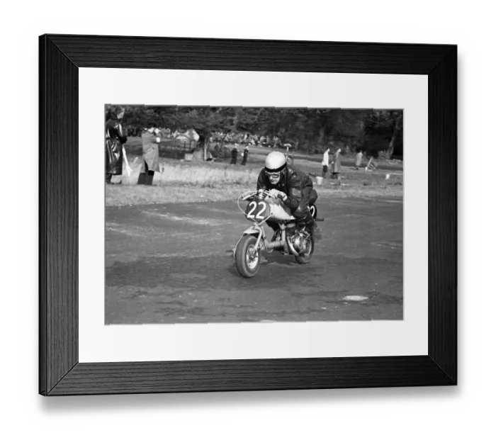 Framed Print : John Netherwood (Lambretta) 1953 Oulton Park Framed Print : John Netherwood (Lambretta) 1953 Oulton Park
