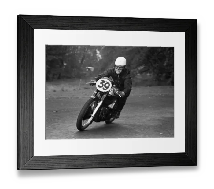 Framed Print : Percy Tait (Norton) 1953 Oulton Park Framed Print : Percy Tait (Norton) 1953 Oulton Park