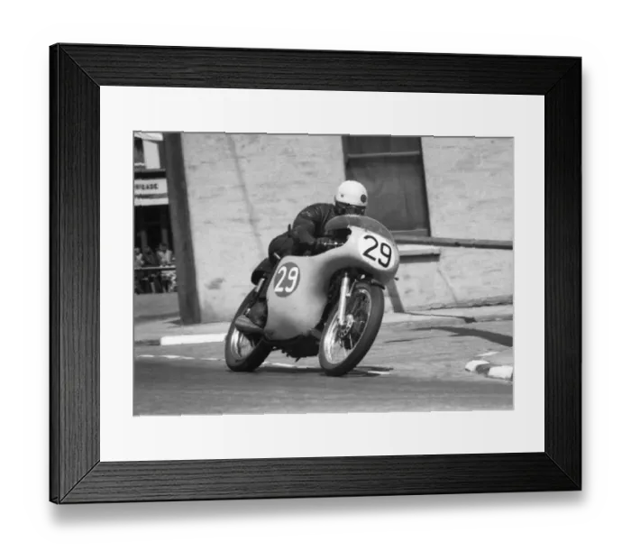 Framed Print : Derek Powell (AJS) 1960 Junior TT Framed Print : Derek Powell (AJS) 1960 Junior TT
