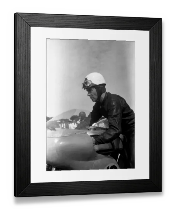 Framed Print : Geoff Duke (Norton) 1959 Senior Ulster Grand Prix Framed Print : Geoff Duke (Norton) 1959 Senior Ulster Grand Prix