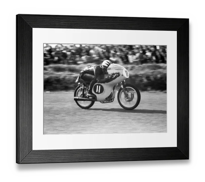 Framed Print : Tommy Robb (Ducati) 1959 Ultra Lightweight Ulster Grand Prix
