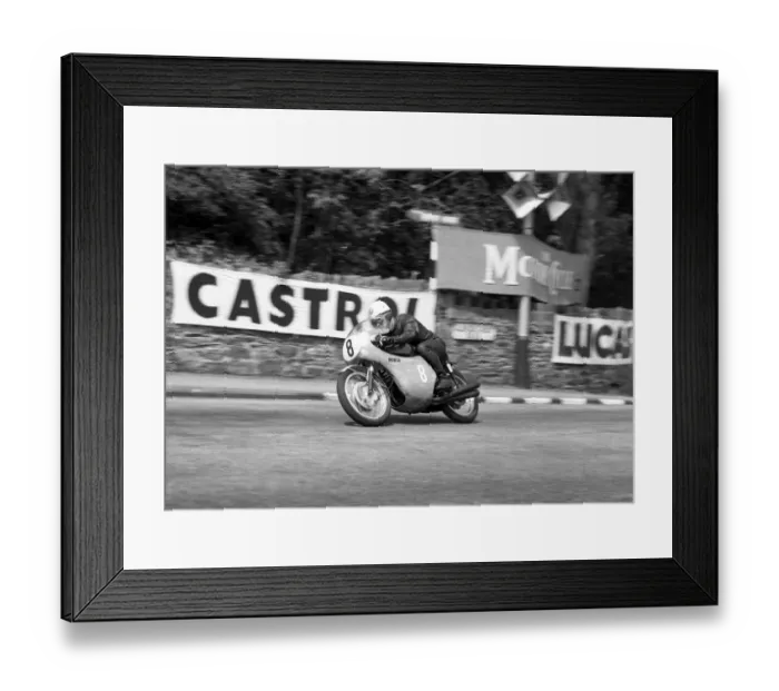 Framed Print : Bob McIntyre (Honda) 1962 Lightweight TT