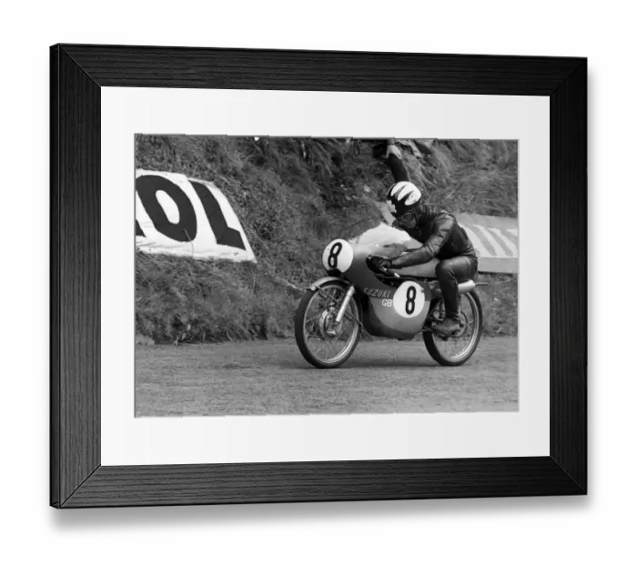 Framed Print : Tommy Robb (Suzuki) 1966 50cc TT Framed Print : Tommy Robb (Suzuki) 1966 50cc TT