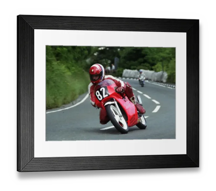 Framed Print : Paul Ward (Honda) 1993 Ultra Lightweight TT