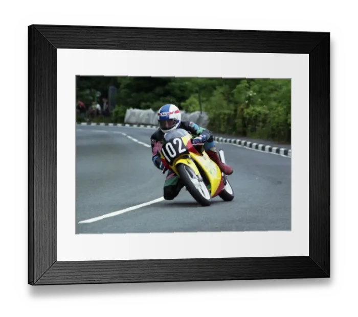 Framed Print : Peter Irwin (Honda) 1993 Ultra Lightweight TT