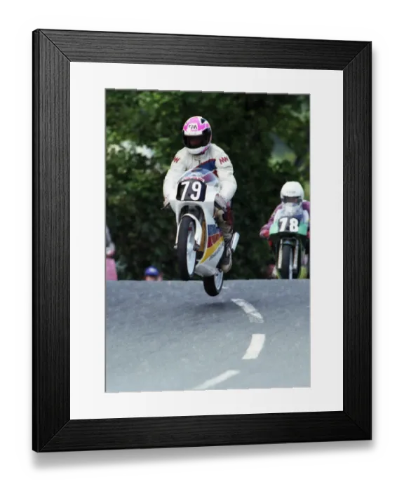 Framed Print : Alan Bud Jackson (GHR Honda) 1993 Ultra Lightweight TT