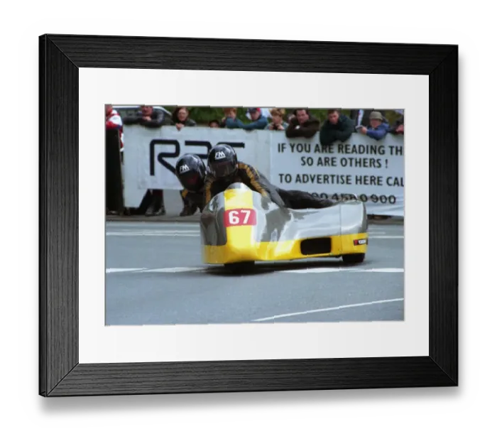 Framed Print : Peter Allebone & Jon Perkins (Juddarch) 1998 Sidecar TT Framed Print : Peter Allebone & Jon Perkins (Juddarch) 1998 Sidecar TT