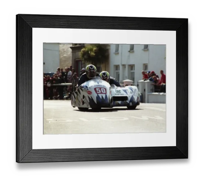 Framed Print : Chris Founds & Pete Founds (DJS Yamaha) 1998 Sidecar TT Framed Print : Chris Founds & Pete Founds (DJS Yamaha) 1998 Sidecar TT