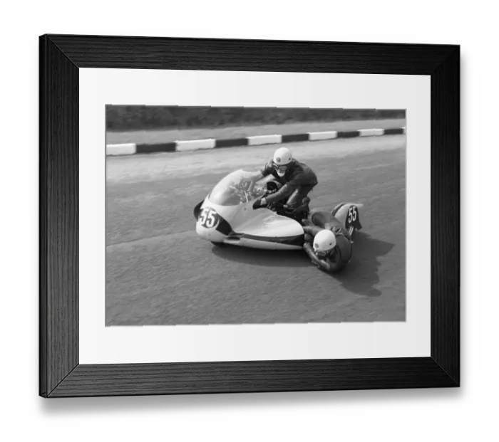 Framed Print : Colin Golesworthy & Peter Rutterford (Triumph) 1965 Sidecar TT Framed Print : Colin Golesworthy & Peter Rutterford (Triumph) 1965 Sidecar TT