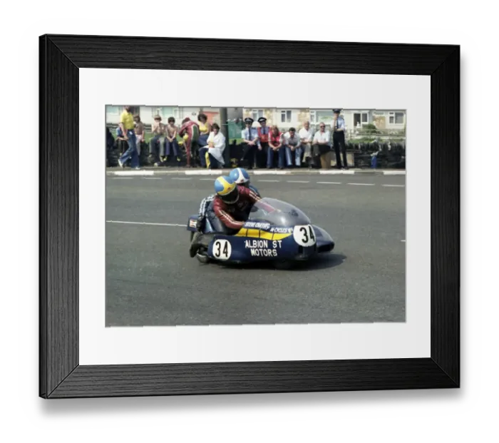 Framed Print : Dick Tapken & Peter Williams (Albion Yamaha) 1978 Sidecar TT Framed Print : Dick Tapken & Peter Williams (Albion Yamaha) 1978 Sidecar TT