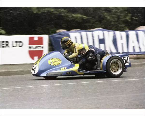 Mike Jones & Mick Neal (Crystal Kawasaki) 1979 Sidecar TT
