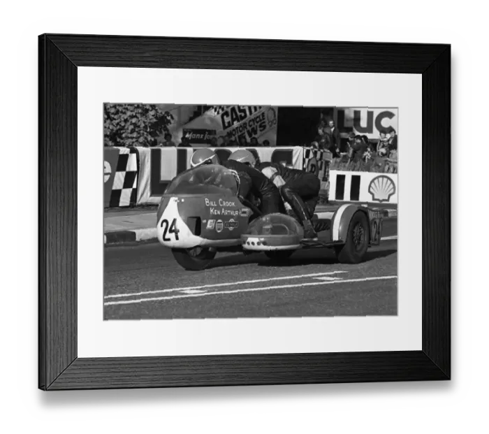 Framed Print : Bill Crook & Kenny Arthur (BSA) 1973 750 Sidecar TT Framed Print : Bill Crook & Kenny Arthur (BSA) 1973 750 Sidecar TT