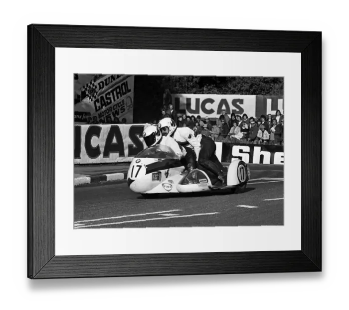 Framed Print : Michel Vanneste & Serge Vanneste (BMW) 1973 750 Sidecar TT Framed Print : Michel Vanneste & Serge Vanneste (BMW) 1973 750 Sidecar TT