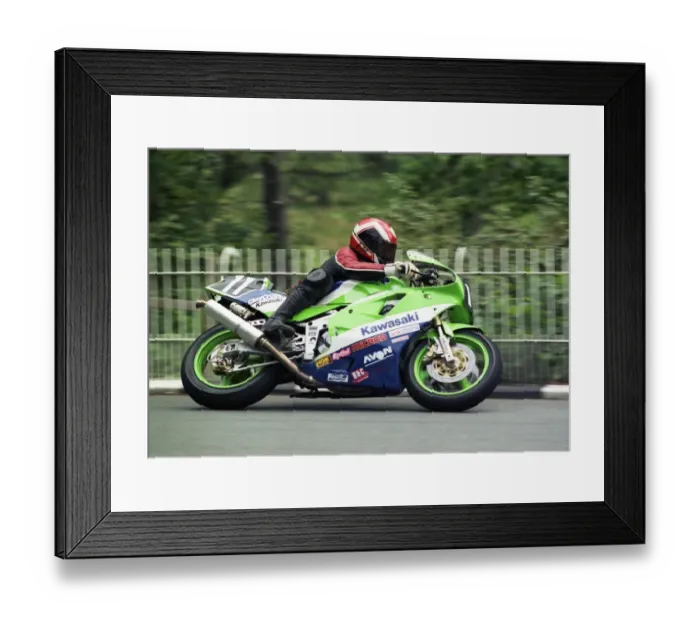 Framed Print : Steve Ward (Kawasaki) 1990 Supersport 400 TT Framed Print : Steve Ward (Kawasaki) 1990 Supersport 400 TT