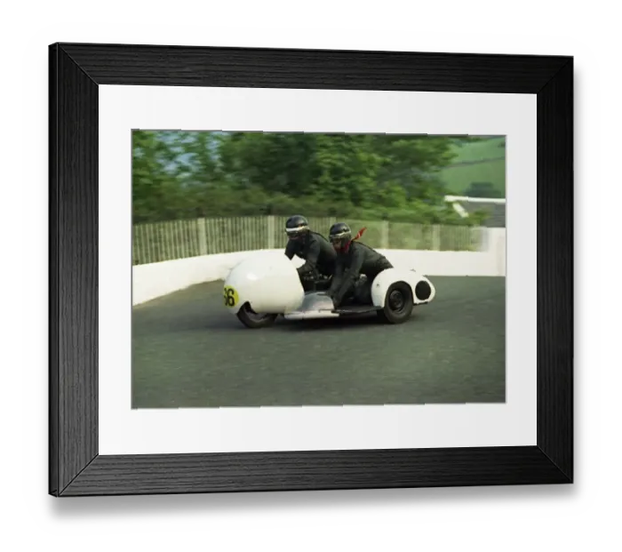 Framed Print : Terry Rudd & J H West (RWS Triumph) 1969 750 Sidecar TT Framed Print : Terry Rudd & J H West (RWS Triumph) 1969 750 Sidecar TT