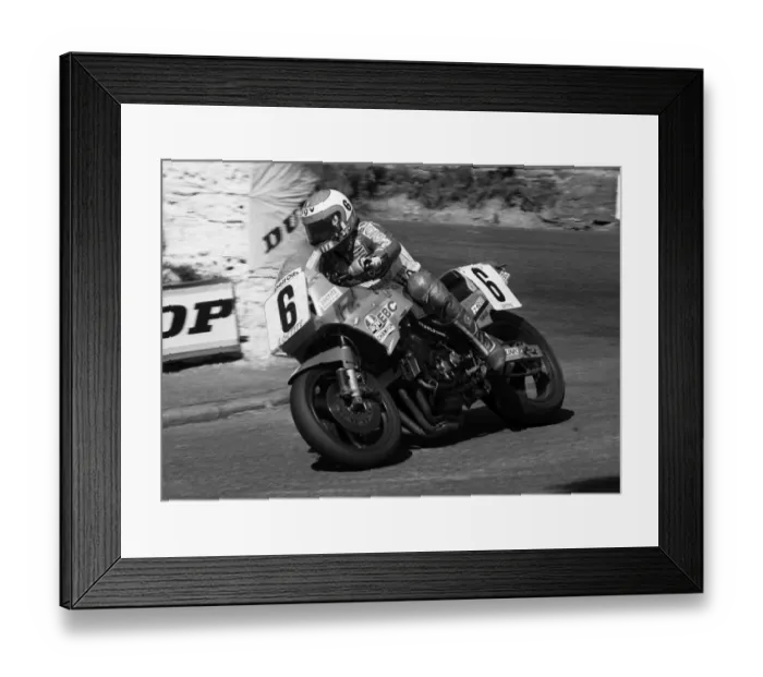 Framed Print : Steve Parrish (Yamaha) 1985 Formula One TT Framed Print : Steve Parrish (Yamaha) 1985 Formula One TT