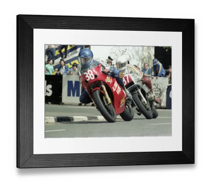Framed Print : Mark Salle (Kawasaki) 1983 Formula One TT Framed Print : Mark Salle (Kawasaki) 1983 Formula One TT