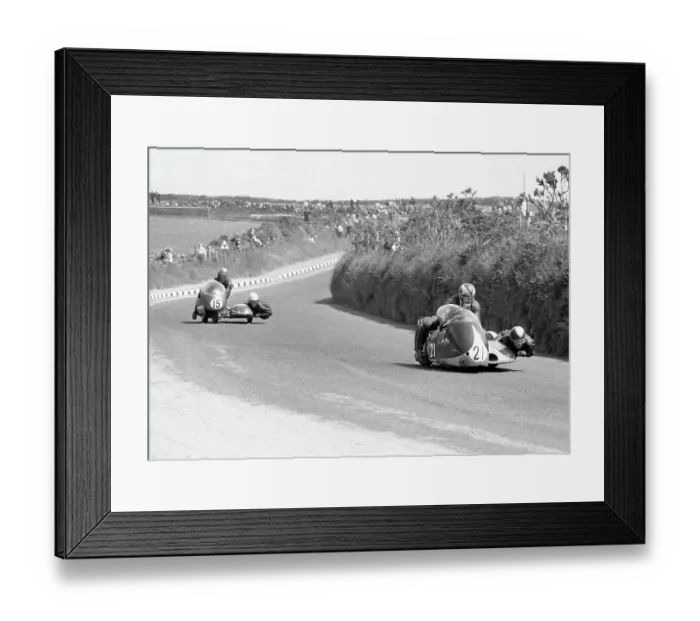 Framed Print : BSA) and 1967 Sidecar TT