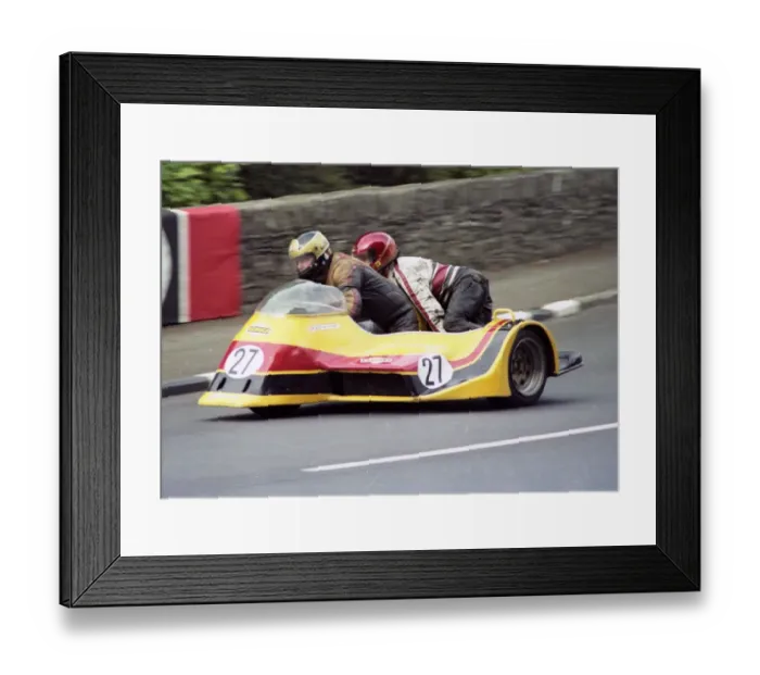 Framed Print : Eric Cornes & Graham Wellington (Yamaha) 1983 Sidecar TT Framed Print : Eric Cornes & Graham Wellington (Yamaha) 1983 Sidecar TT