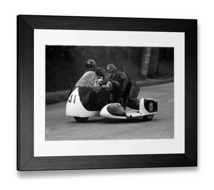 Framed Print : Derek Yorke & G W Mason (Norton) 1960 Sidecar TT Framed Print : Derek Yorke & G W Mason (Norton) 1960 Sidecar TT