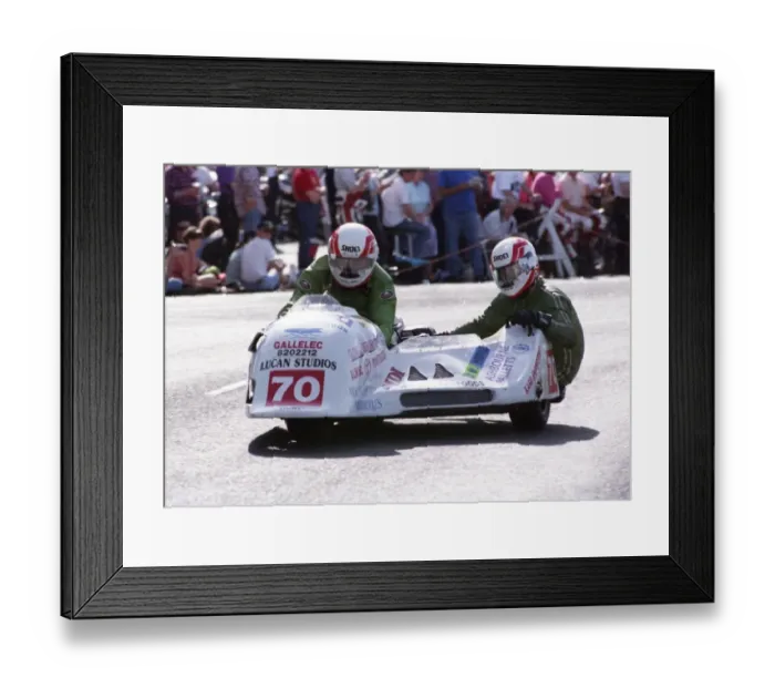 Framed Print : Stephen Galligan & David Galligan (Ireson) 1993 Sidecar TT Framed Print : Stephen Galligan & David Galligan (Ireson) 1993 Sidecar TT