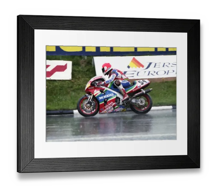 Framed Print : Michael Rutter (Medd Honda) 1994 Formula One TT